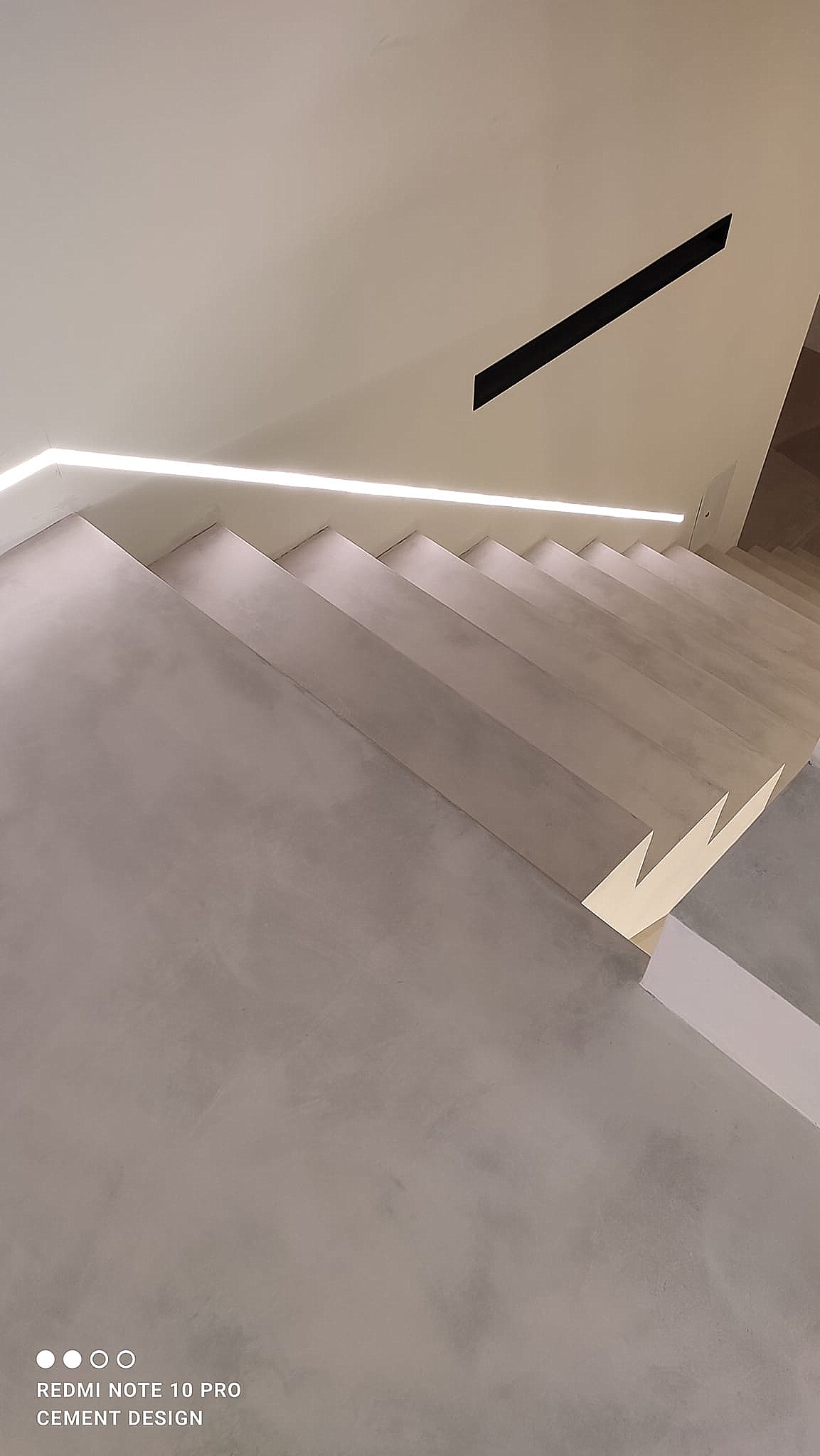 Schody betonowe creme